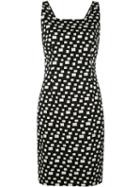 D.exterior - Geometric Dress - Women - Cotton/polyamide/polyester/acetate - M, Black, Cotton/polyamide/polyester/acetate