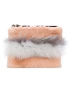 Mr & Mrs Italy Top Zip Clutch - Pink & Purple