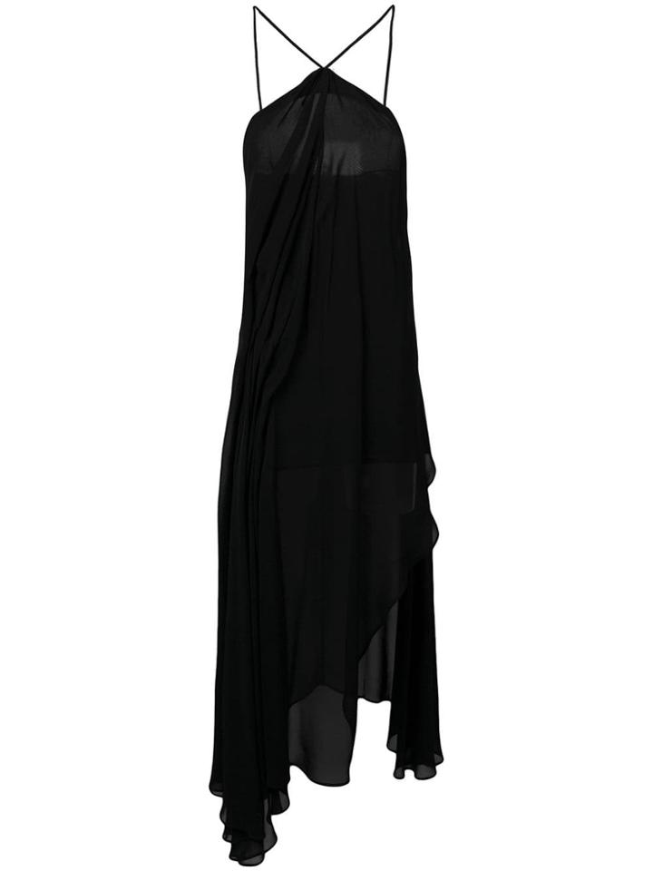 Jacquemus Asymmetric Draped Dress - Blue