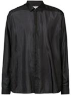 Saint Laurent Organza Shirt - Black