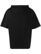 Maison Margiela Mock Neck Oversized T-shirt - Black