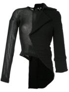 Comme Des Garçons Vintage Mesh Panel Half Jacket - Black