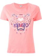 Kenzo - 'tiger' T-shirt - Women - Cotton - M, Pink/purple, Cotton