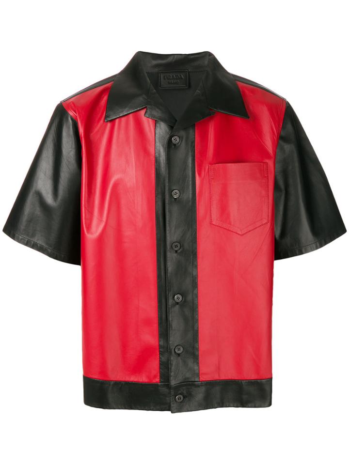 Prada Lambskin Shirt - Red