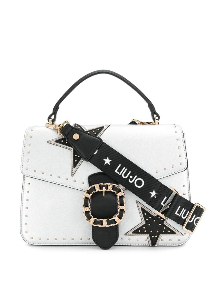 Liu Jo Contrast Buckle Tote - Silver