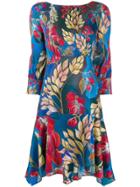 Peter Pilotto Peplum Hem Dress - Blue