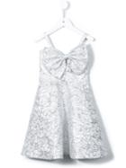 Little Bambah - Slanted Bow Dress - Kids - Cotton/polyester/metallized Polyester - 3 Yrs, Grey
