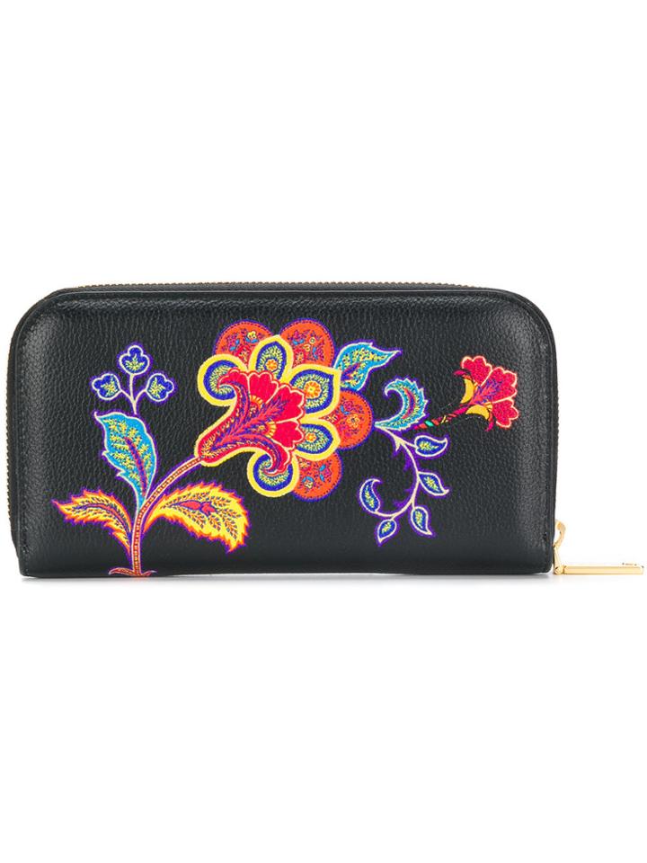 Etro Chameleon Print Wallet - Black