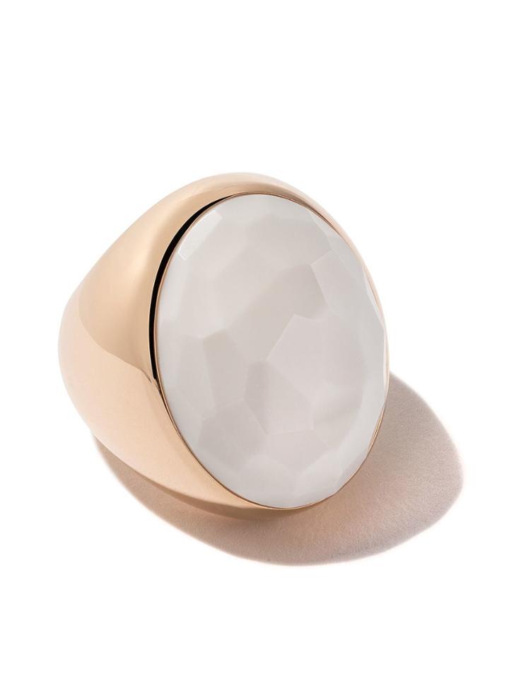 Pomellato 18kt Rose Gold Victoria Cacholong Ring - White