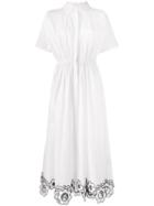 Christopher Kane Daisy Chemesier Dress, Women's, Size: 40, White, Cotton