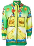 Versace Vintage Boat Print Shirt, Adult Unisex, Size: 42