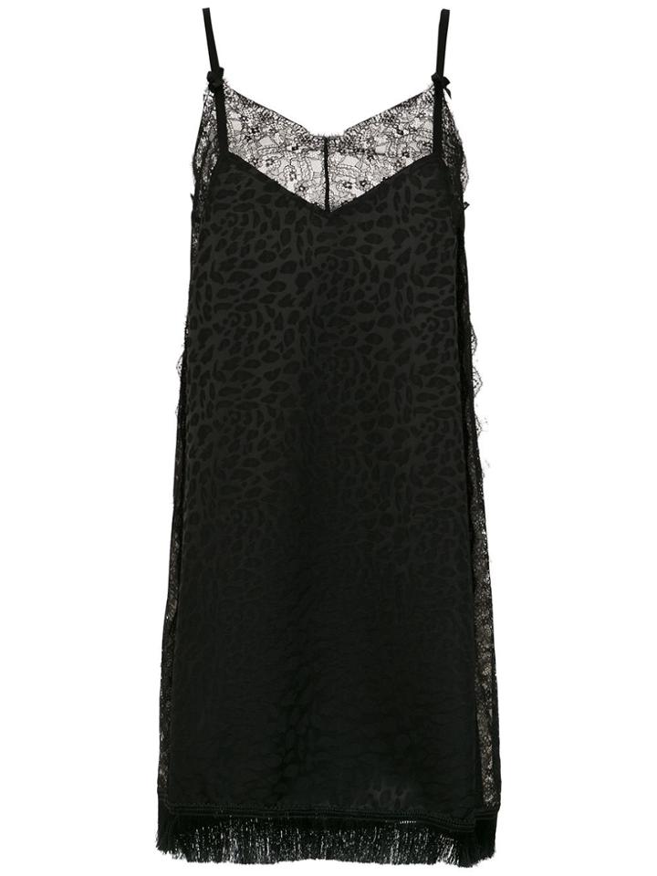 À La Garçonne Jacquard Dress - Black