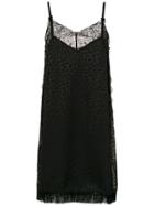 À La Garçonne Jacquard Dress - Black