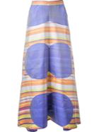 Chanel Vintage Geometric Print Skirt, Women's, Size: 36, Pink/purple