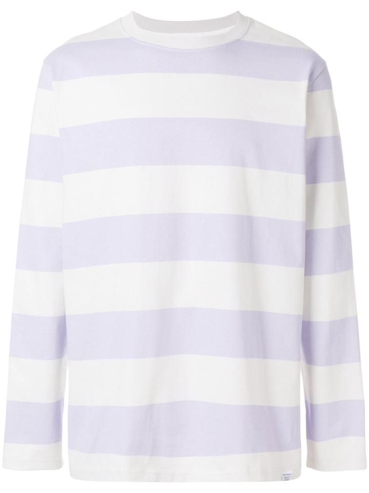 Norse Projects Striped Sweatshirt - Pink & Purple