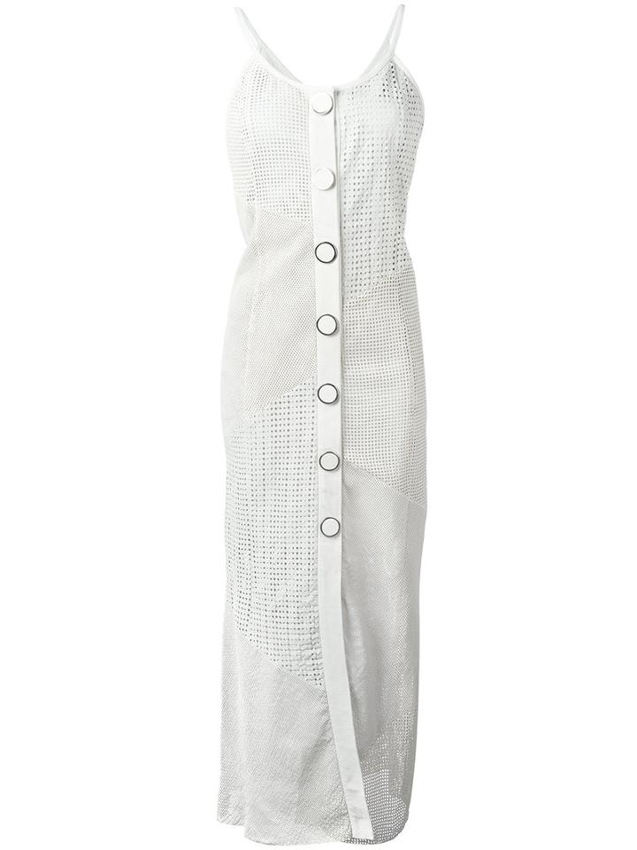 Drome Straight Leather Long Dress, Women's, Size: Xs, Nude/neutrals, Lamb Skin/cupro