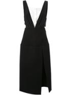 Christopher Esber Inner Shirt V-neck Slit Dress