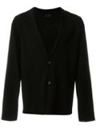 Lanvin Blazer Design Cardigan, Men's, Size: Large, Black, Silk/wool