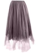Marc Le Bihan Tulle Midi Skirt - Pink & Purple