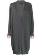 Fabiana Filippi Embellished Cuff Cardigan - Grey