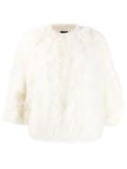 Yves Salomon Feather Jacket - White