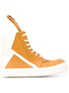 Rick Owens Geobasket Hi-top Sneakers, Men's, Size: 40, Brown, Leather/rubber
