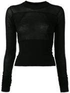 Rick Owens Drkshdw - Longsleeved T-shirt - Women - Cotton - M, Black, Cotton