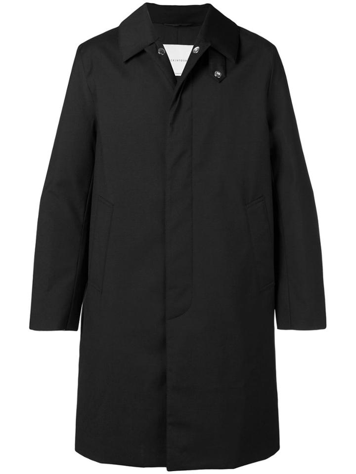 Mackintosh Single Breasted Raincoat - Black