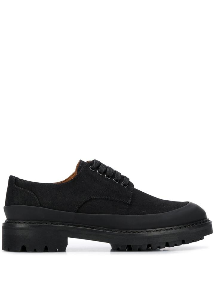 Ymc Wedge Sole Lace-up Shoes - Black