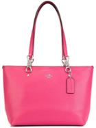 Coach 'dahlia' Tote, Women's, Pink/purple, Calf Leather