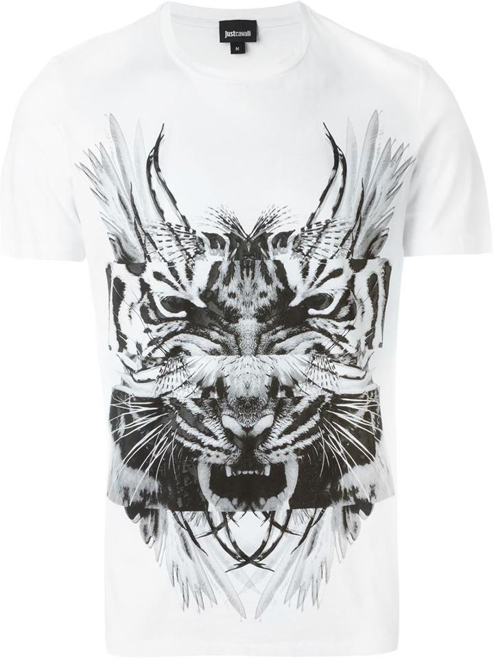 Just Cavalli Animal Collage Print T-shirt