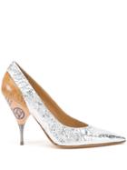 Maison Margiela Artisanal Pointed Pumps - Silver