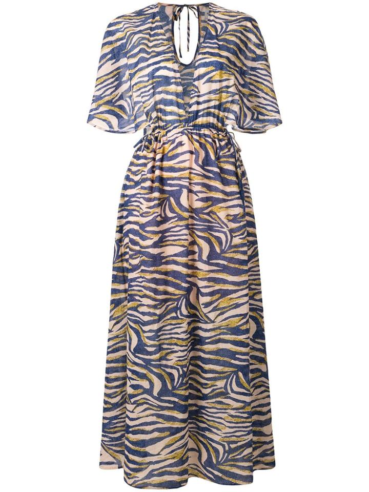 Suboo Into The Wilds Cape Dress - Blue
