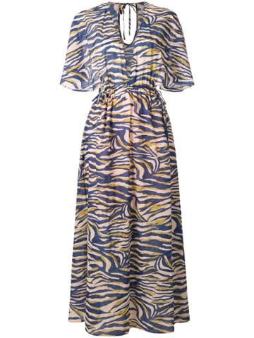 Suboo Into The Wilds Cape Dress - Blue