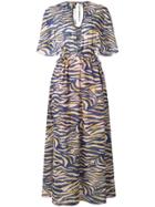 Suboo Into The Wilds Cape Dress - Blue