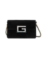 Gucci Borsa A Spalla Con G Quadro - Black