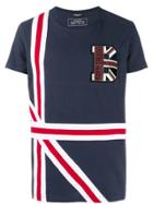 Balmain Letter Patch T-shirt - Blue