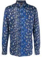 Just Cavalli Geometric Snake Shirt - Blue