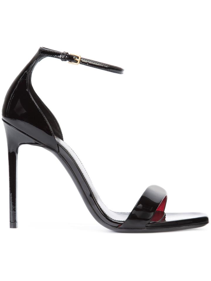 Saint Laurent Strapped Sandals - Black