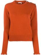 Chloé Cashmere Buttoned Jumper - Orange