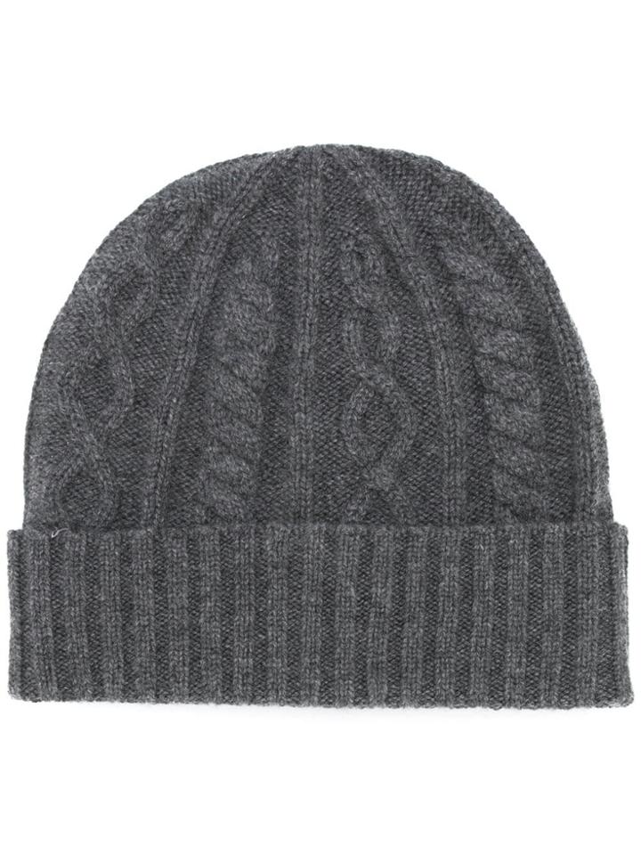 Brunello Cucinelli Chunky Knit Beanie - Grey