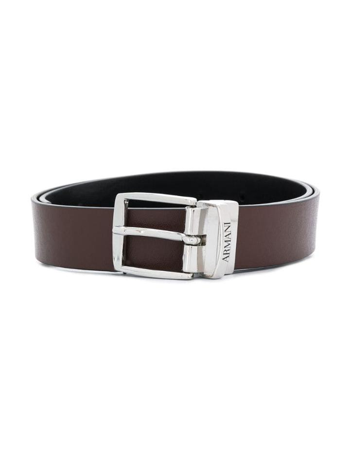 Emporio Armani Kids Reversible Belt - Black