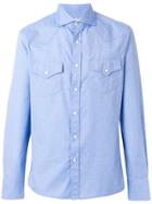 Brunello Cucinelli Chest Pockets Shirt - Blue