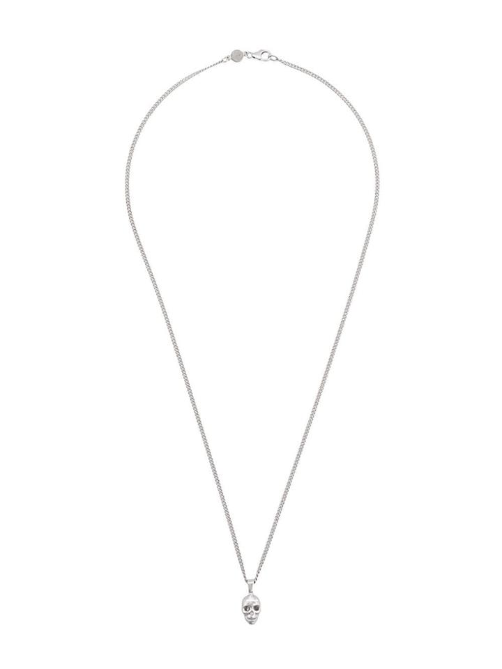Northskull Atticus Skull Necklace - Silver
