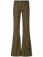 Maison Margiela Tweed Flared Trousers - Multicolour