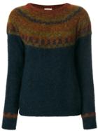 Mes Demoiselles Textured Pattern Sweater - Blue