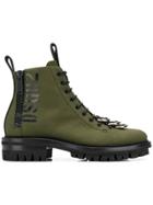 Dsquared2 Loop Toe Cargo Boots - Green