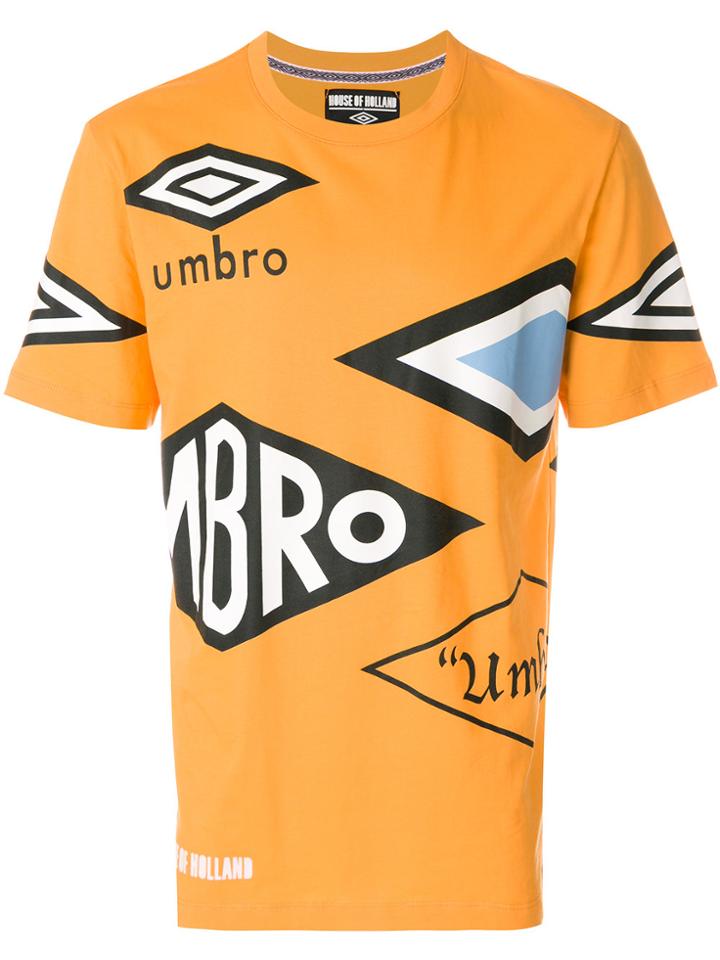 House Of Holland Logo T-shirt - Yellow & Orange