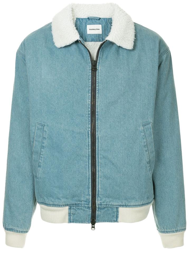 Monkey Time Short Denim Jacket - Blue