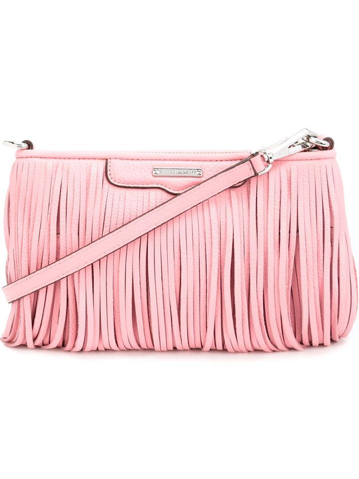 Rebecca Minkoff Finn Clutch, Women's, Pink/purple, Leather